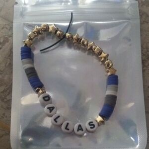 Gold And Blue Bracelet